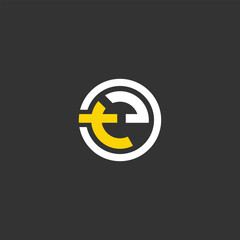 modern creative TE logo designs
