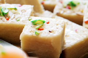 sweets and barfi stall