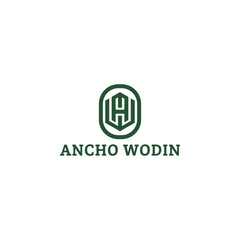 Abstract initial letter AW or WA logo in green color isolated in white background applied for wood construction logo also suitable for the brands or companies have initial name WA or AW. - obrazy, fototapety, plakaty