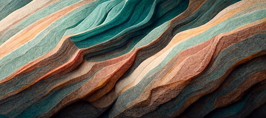 Abstract sandstone wallpaper design, vibrant teal colors