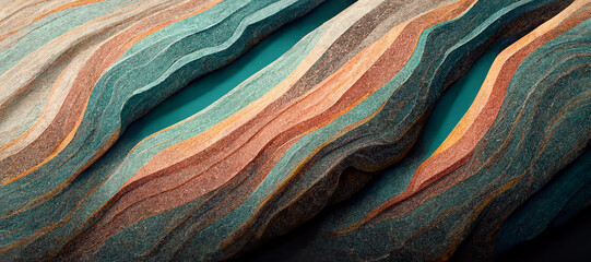 Sandstone Vibrant teal colors abstract wallpaper design	
