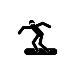 Snowboarder sign symbol. snowboarding icon. Vector illustration