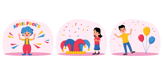 April Fools Bundle Flat Design