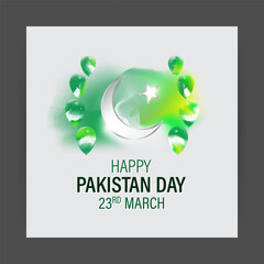 Vector illustration concept of Pakistan day