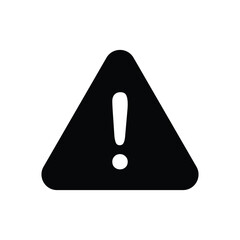 warning triangle caution icon vector