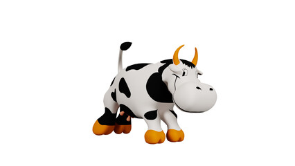 cow toy ,png,3d render