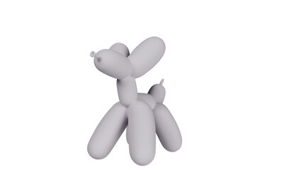dog 3d render ,png