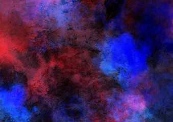 赤と青の不気味な恐怖背景イラスト