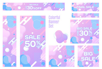 フレーム素材_メンフィス柄_紫