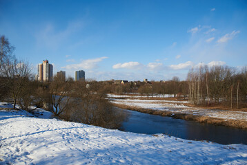 river in winter