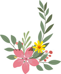 Fototapeta na wymiar Flower Bouquet Illustration