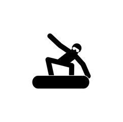 Snowboarder sign symbol. snowboarding icon. Vector illustration