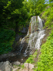 Fototapeta na wymiar Small waterfall, Nature background 