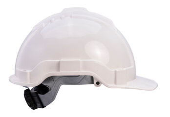 White safety helmet or hard cap on white background, Construction hat on white background PNG File.