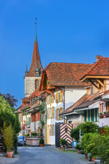 Street in Murten, Switzerland