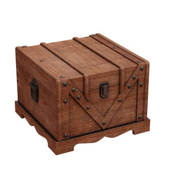 Vintage Wooden Chests & Boxes 3D Graphics