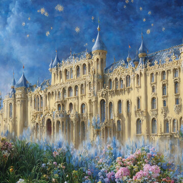 Gothic Style Fantasy Palace Generative AI Art