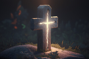 Cross of Jesus Christ,Cross Background ,Jesus,Christian Cross Background By Generative AI