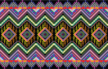 Background geometric ethnic pattern Oriental traditional Design for seamless,carpet,wallpaper,clothing,wrapping,fabric,Vector illustration, mandala.