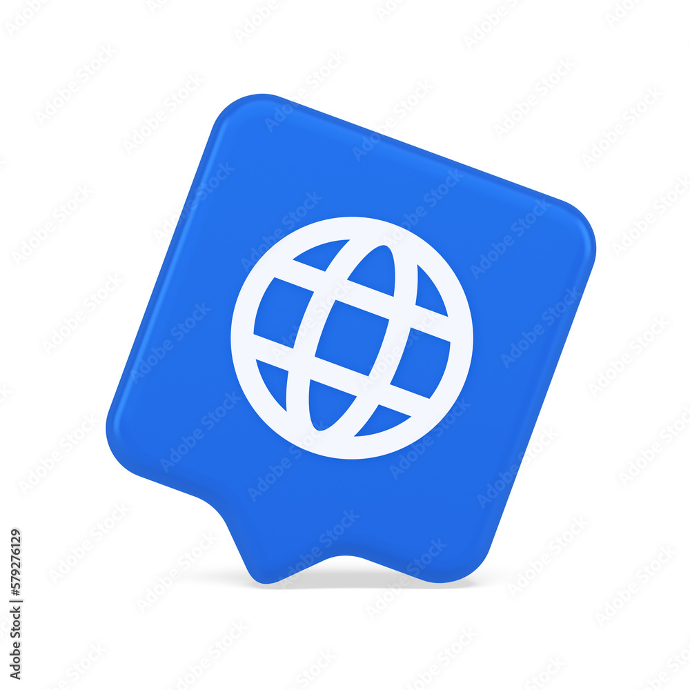 Poster global internet connection gps planet button network web business communication 3d speech bubble ico