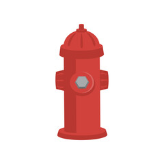 Fire hydrant icon. Flat illustration of fire hydrant vector icon for web design