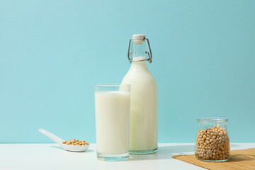 Soy milk and soy, composition for healthy food concept