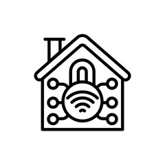 Home Network Vector illustration icon