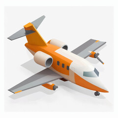 Airplane vector illustration flat style hand drawn jet