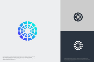 circle design elements abstract company logo vector template