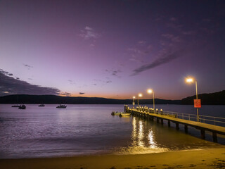 Dawn at the seaside village of Patonga and Brisk Bay