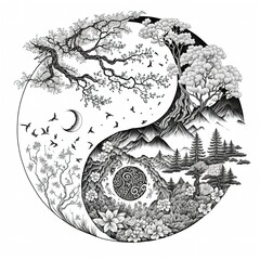 Yin et Yang dans la nature japonaise : l'harmonie parfaite"