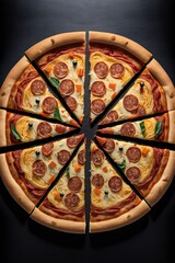 Delicious and tasty Italian pizza Generative AI
