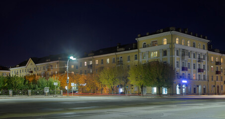 Fototapeta na wymiar Metallurgists square in Cherepovets. Ruusia