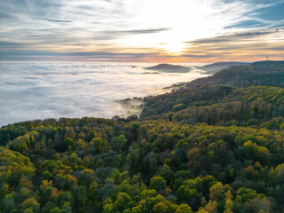 Nebelmeer im Herbst