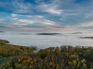 Nebelmeer im Herbst