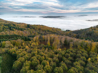 Nebelmeer im Herbst
