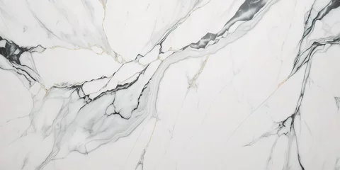 Crédence de cuisine en verre imprimé Marbre White marble background. Creative design stone ceramic wallpaper. Generative AI