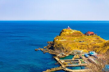 日和山灯台と鰊御殿（北海道小樽市）
