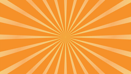 orange sun rays background