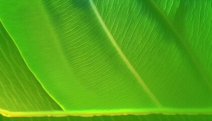 Beautiful tropical leaf texture with streaks close-up macro