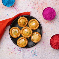 Chandrakala is a delicious, crispy outer  soft inner sweet made by stuffing khoya in maida dough