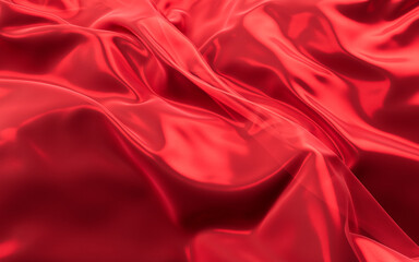 Obraz premium Smooth wave cloth background, 3d rendering.