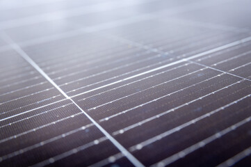 Detail of cells on a photovoltaic panel