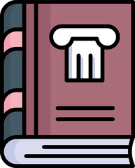 An amazing vector design of history book in trendy style