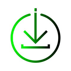 circle download icon