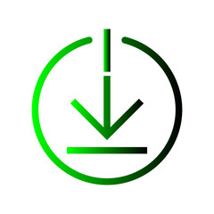 circle download icon