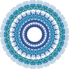 Beautiful round pattern. Vector file for designs.