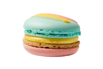 Poster Macaron on isolated transparent background © Areerat