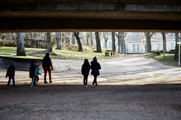 Promenade familiale hivernale