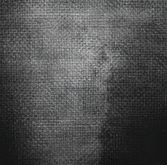 Dark Wool Rug with Textured Sackcloth Fabric Dark Gray Background